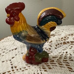 Blue Sky Ceramic Rooster Salt or Pepper Shaker Farmhouse Kitchen decor